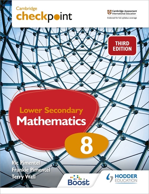 Book cover image for Cambridge Checkpoint Lower Secondary Mathematics Student's Book 8 ISBN: 9781398301993